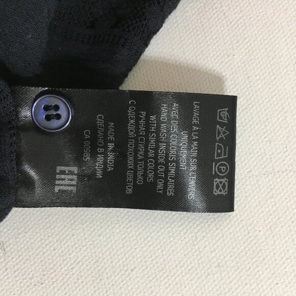 Isabel Marant Etoile Jassie Black Lacy Cotton Blouse Womens 36 FR / 4 US - Picture 13 of 16